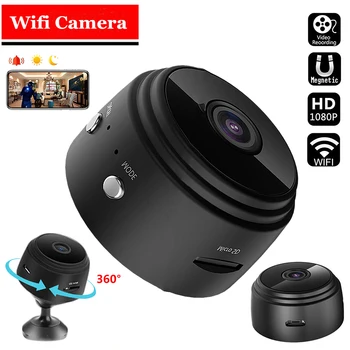 

Spain US Fast Ship HD 1080P Mini Webcam Sensor Night Vision Camcorder Motion Detecting 360 Degree Rotate DVR Micro Sport Webcam