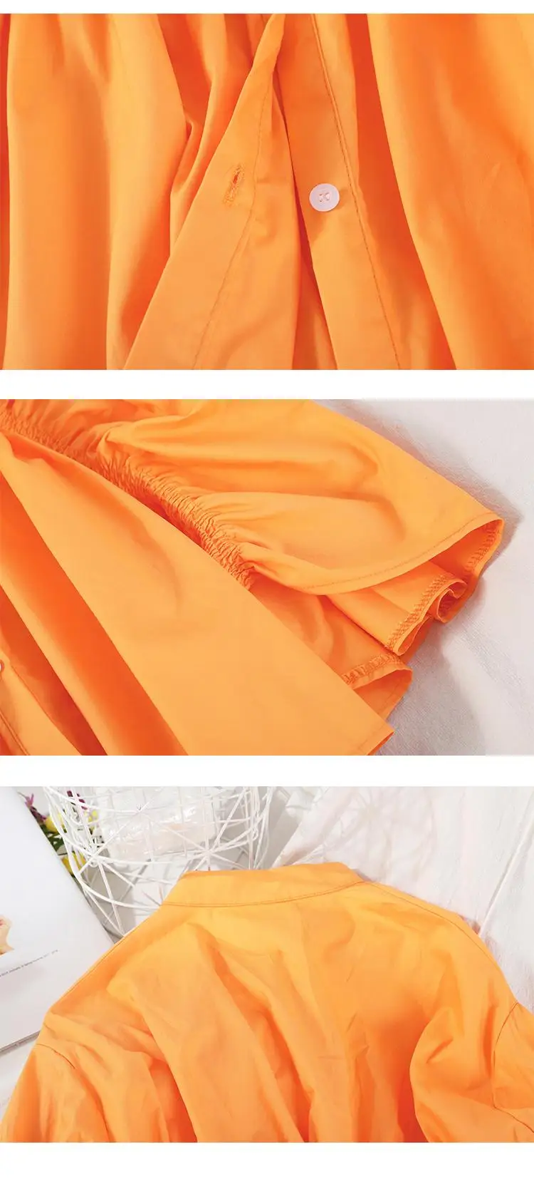 DEAT 2020 New Summer Fashion Streetwear Irregular High Waist Pleated Short Sleeve Solid Color Loose Women Dress SB383