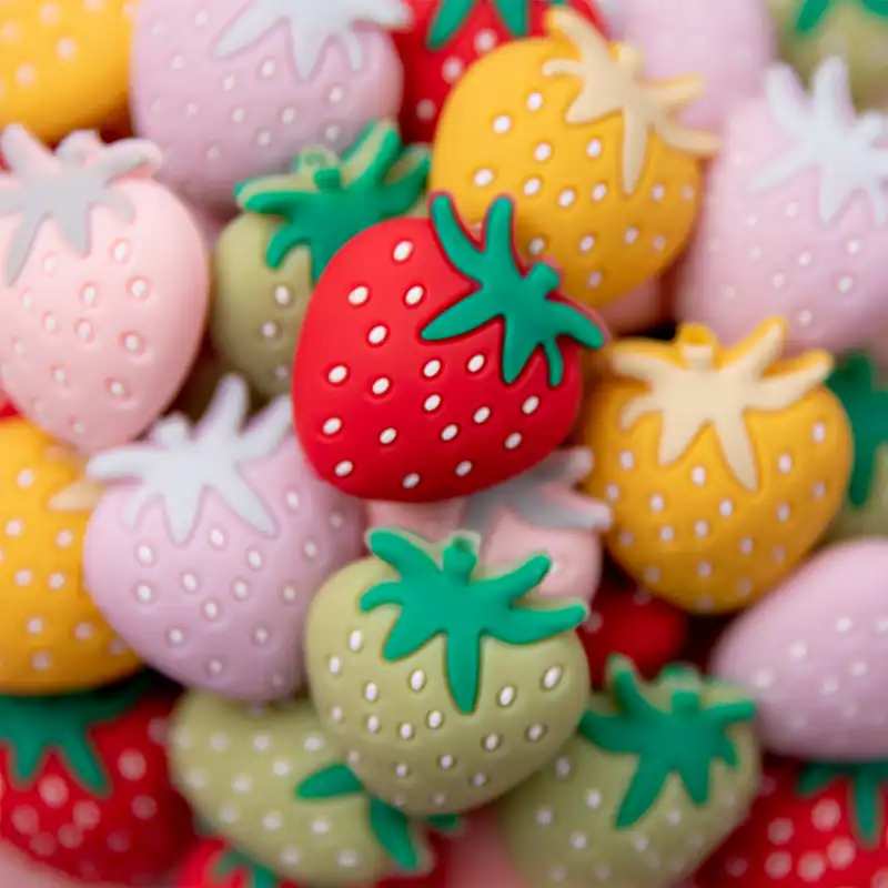 strawberry teether pacifier