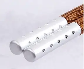 6 Куриное Крылышко дерево CHOPSTICKS без краски без воска семейный отель Быстрый ребенок твердой древесины посуда - Цвет: 6