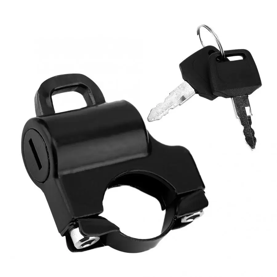

Universal Motorcycle Helmet Lock 22mm Handlebars Helmet Security Lock Padlock with 2 Keys for Motorcycle With Handlebar