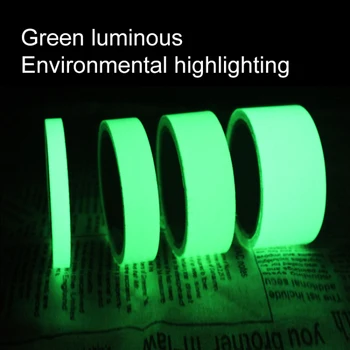 

1cmx1m Luminous Fluorescent Night Self-adhesive Glow In Dark Sticker Tape Neon Ribbon Safety Home Decoration Warning Tape