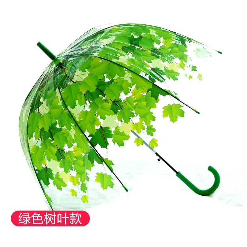 Regenschirm Wellen-Punkt-Damen-Regenschirm Langer Handgriff-Regenschirm