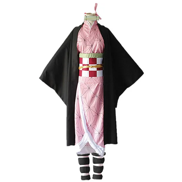 Anime Demon Slayer Cosplay Costume Kimetsu no Yaiba Kamado Tanjirou Kamado Nezuko Agatsuma Zenitsu Tomioka Giyuu Cosplay Costume - Цвет: kamado nezuko