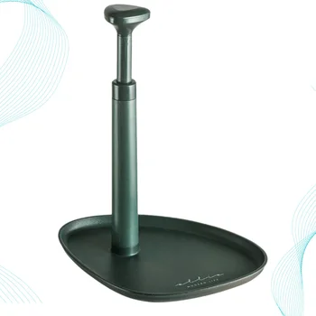 

1Pc Press Type Paper Towel Rack Special Roll Paper Rack Kitchen Paper Plastic Wrap Storage Tray Shelf (Green)