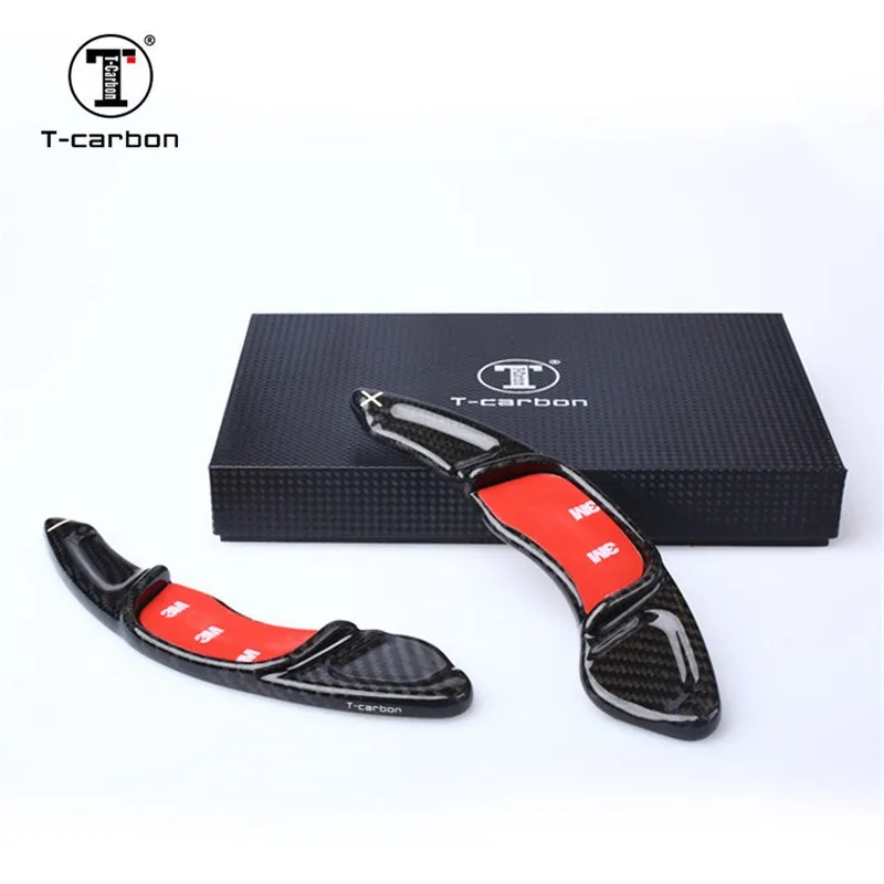 Автомобильный Стайлинг, углеродное волокно, рулевое колесо, сдвиг, весло, расширение, рычаги, замена для Golf7, Scirocco, Sagitar, GLI, Lamando, GTS
