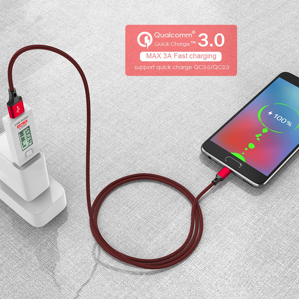 REZ usb type-C кабель для type-C для Xiaomi красный кабель для быстрой зарядки USB type-C кабель Usb кабель для передачи данных для телефонов USB-C кабель