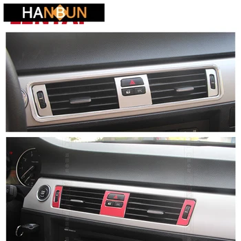 

Car Aluminum Alloy Center Air Conditioner Outlet Frame Sticker For BMW E90 E91 E92 E93 3 series M Performance Accessories