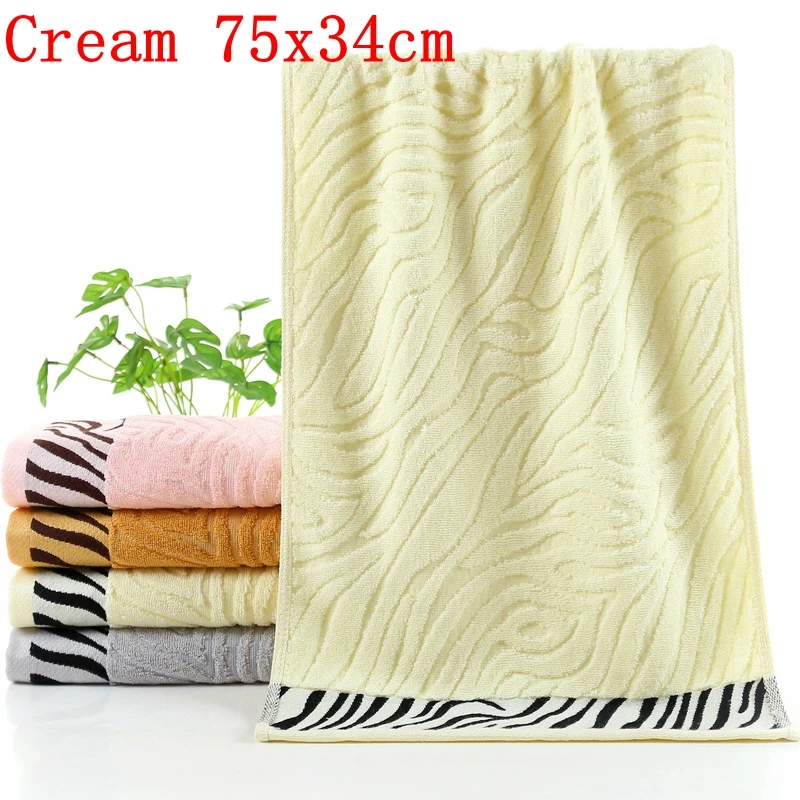 cream 75x34cm Хлопковое Роскошное однотонное банное полотенце премиум класса, пляжное полотенце для взрослых, быстросохнущее мягкое толстое высокоабсорбирующее Хлопковое полотенце премиум-класса в турецком стиле - Цвет: cream 75x34cm