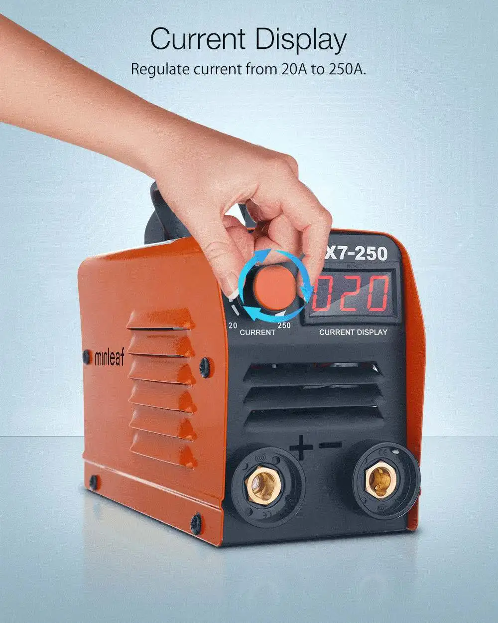 ZX7-250 250A мини Электрический сварочный аппарат портативный цифровой дисплей MMA ARC DC инвертор пластик-сварщик сварочное оборудование прочный