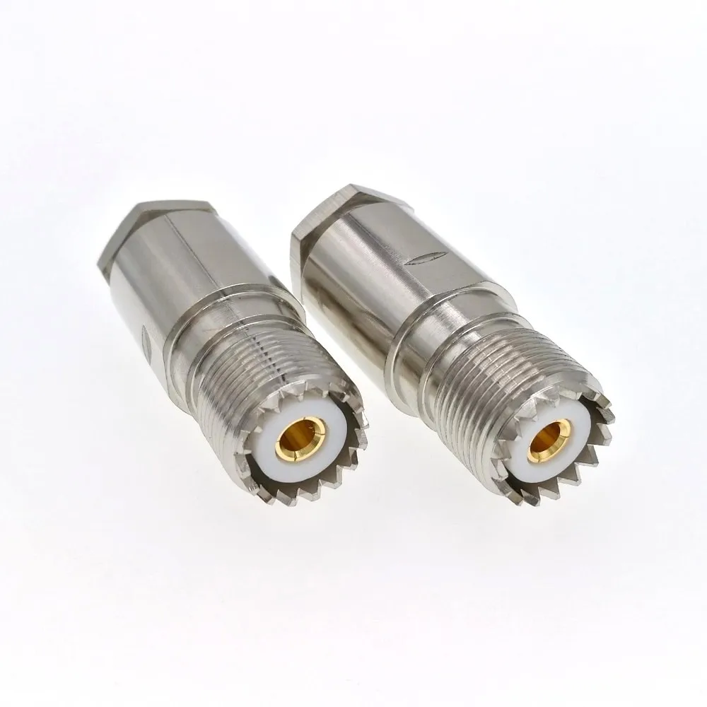 10 шт. SO239 UHF Женский зажим RF разъем для RG8 LMR400 RG165 7D-FB Ecoflex 10 кабель
