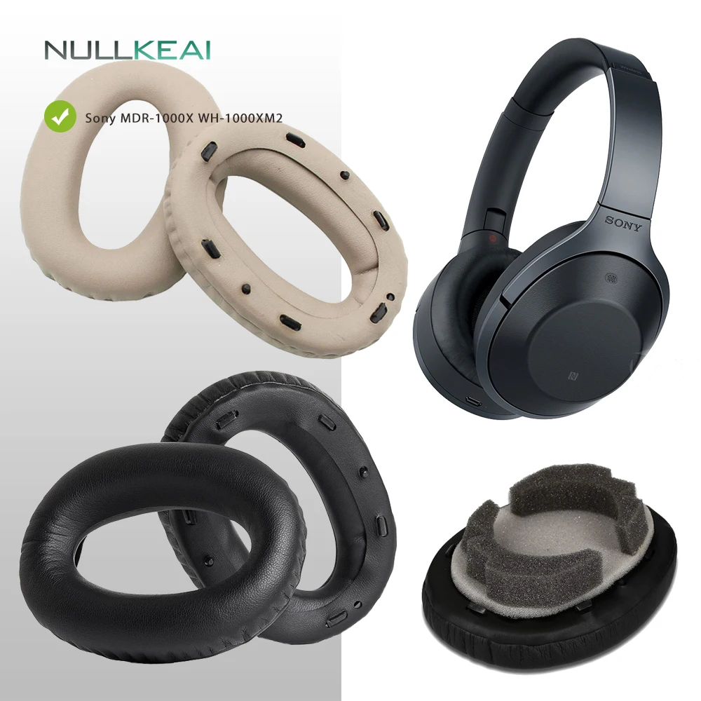 Nullkeai Replacement Parts Earpads For Sony Mdr 1000x Wh 1000xm2 Headphones Earmuff Cover Cushion Cups Sleeve Pillow Earphone Accessories Aliexpress