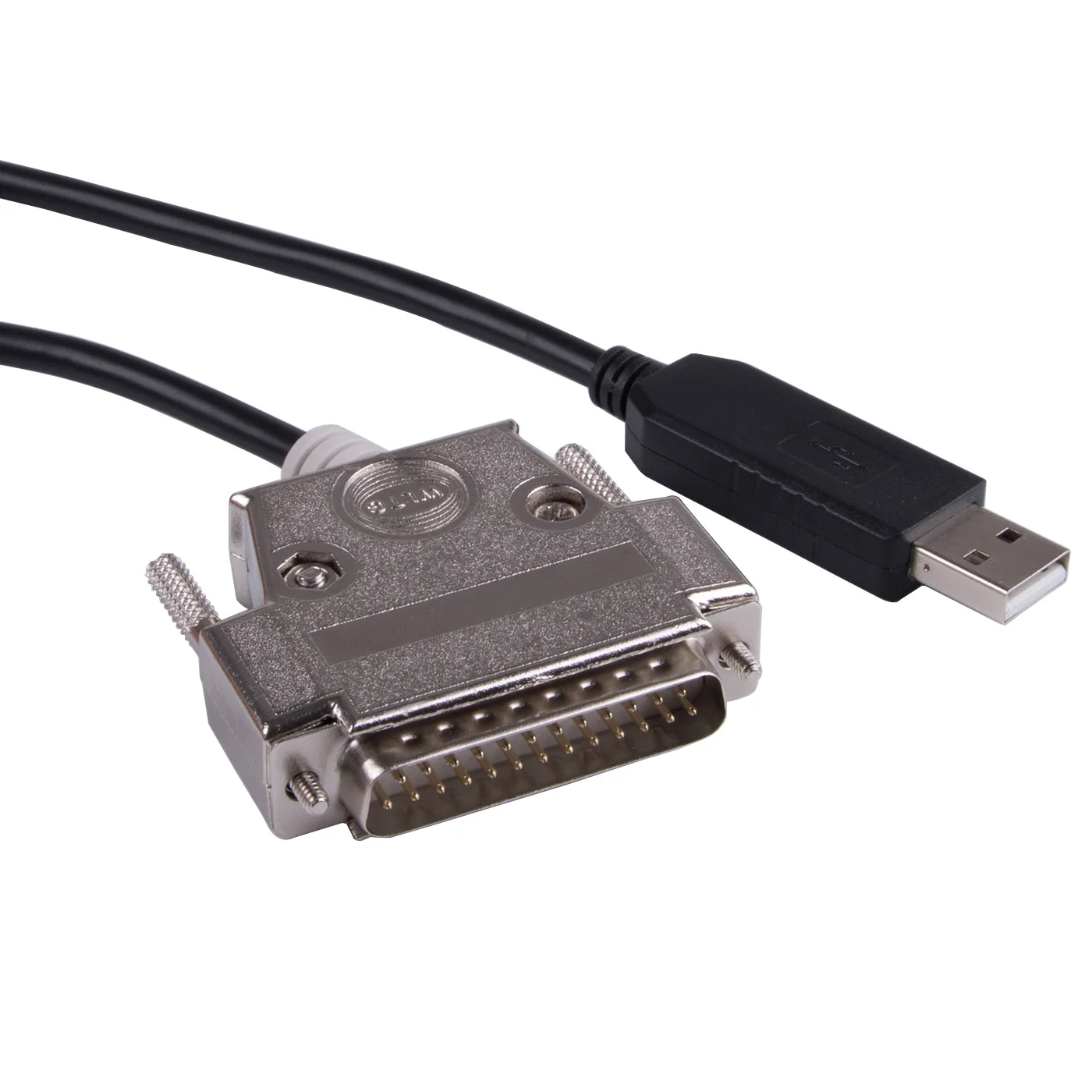 FTDI Chip USB DB25 25-Pin Male RS232 Serial Converter Programming Cable for FANUC CNC DNC towe tts db25 v11 25 25 pin d type connector 5v data line protection rs232 rs422 rs485 lightning protector