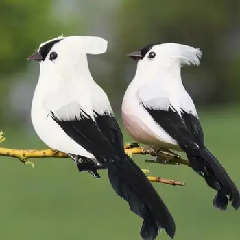 

Figurine Ornament Simulated Bird Animal Statues Beautiful Lifelike Foam Handmade Garden Yard Decor Lawn Home