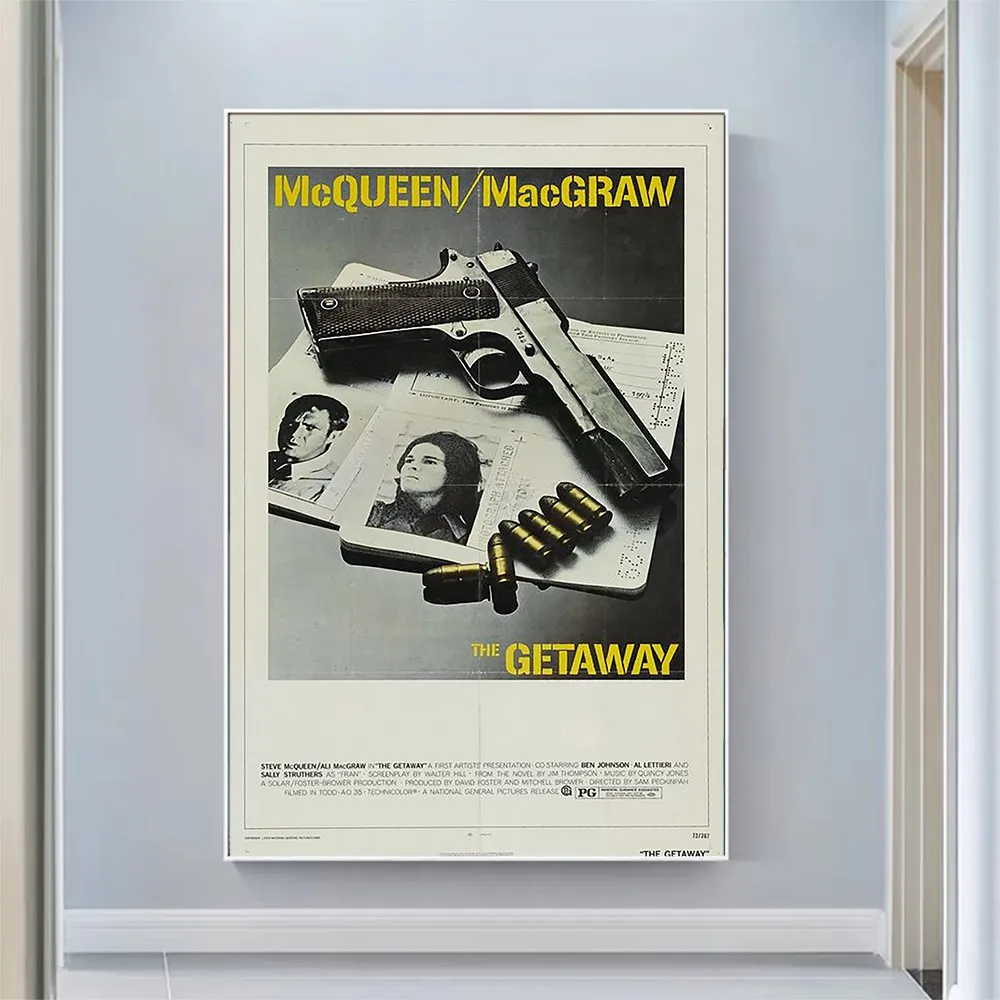 

V2112 The Getaway (7) Vintage Classic Movie Wall Silk Cloth HD Poster Art Home Decoration Gift
