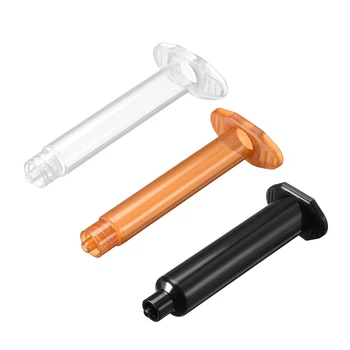 

uxcell Air Distribution Clear Adhesive Syringes Tube Sleeve with Piston to Filling all kinds of Electronic Packaging Plastic