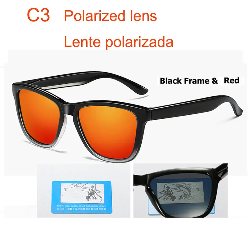 Hommes lunetes De soleil femmes lunette De sport marque дизайнерский кабелепровод Oculos De Sol revetement ratichissant - Цвет линз: 717 c3 Polarized