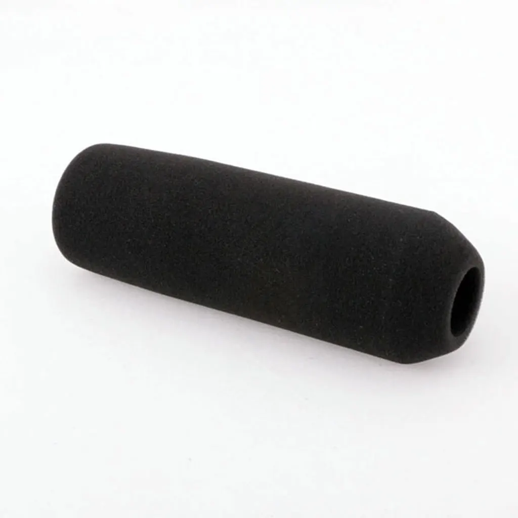 Interview Press Conference Microphone Wind Muff Long  Handheld Mic Foam Cover Black