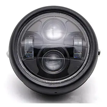 

Motorbike Headlamp Universal Motorcycle 12V LED Metal Headlight Projector Head Lamp Refit Assembly Moto Accessories