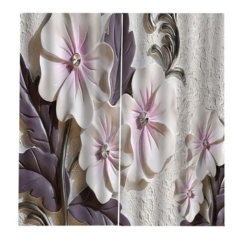 

2 Panels Blackout Curtains Room Darkening Thermal Insulated Curtains for Living Room Home Window Decor Hotel Office Ornament