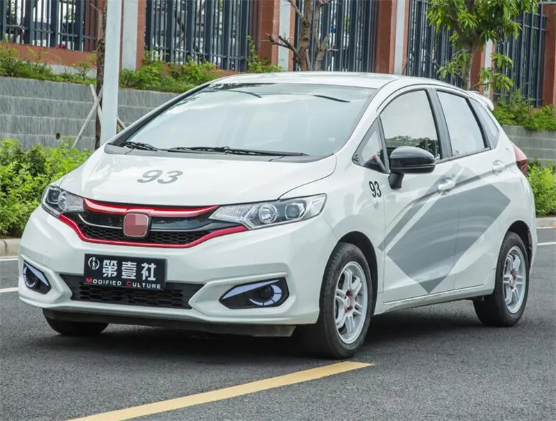 CEYUSOT Решетка переднего бампера гоночные грили для Honda Fit Jazz декоративная крышка бампер сетчатая крышка решетка отделка полосы GK5