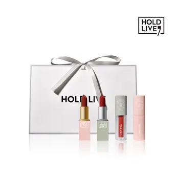 

HOLD LIVE 4pcs Women's Fashion Velvet Matte Lipstick Lipgloss Natural Nude Makeup Matte Lip Shimmer Moisturizer Glosses Vel E8R2