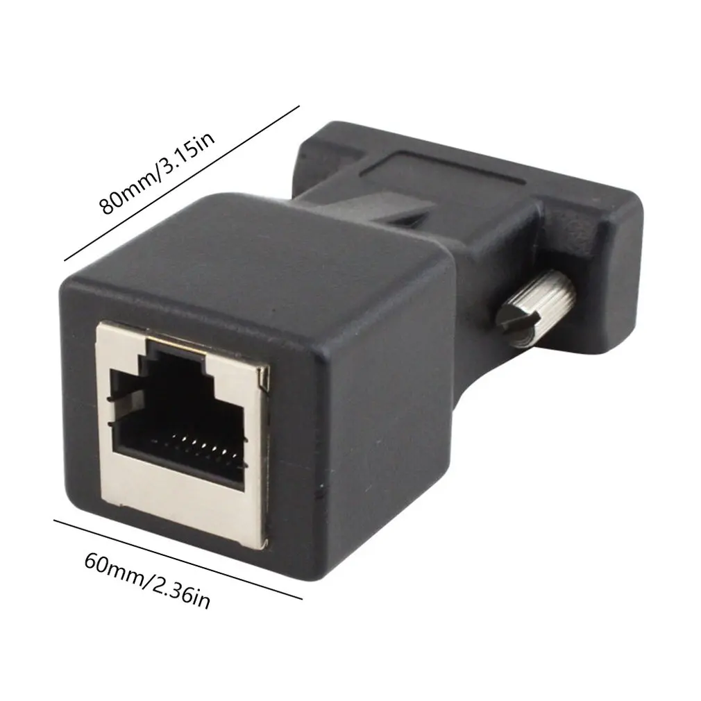Практичный сетевой адаптер Ethernet VGA штекер гнездо RJ45 с 15 контактами|Беспроводные