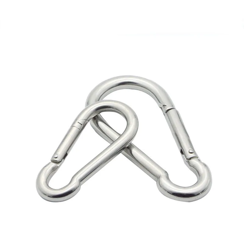 Карабин пружинный из нержавеющей стали 304 аксессуары для скалолазания|Замки| |