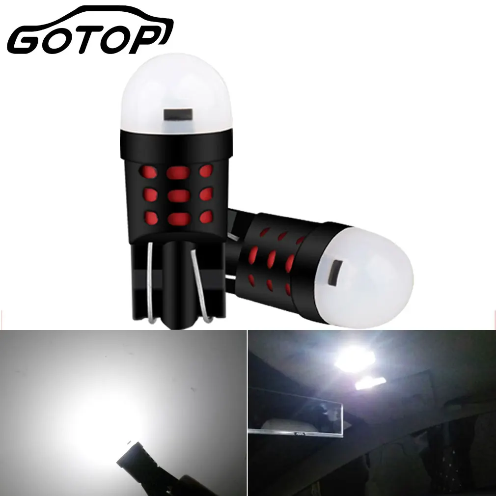 Светодиодные лампы W5W T10 2 шт. 3030SMD 12 В 6000K 194 168 светодиодные для салона автомобиля