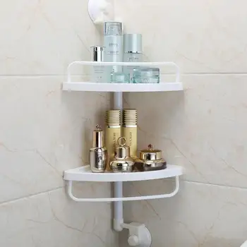 

Bathroom bathroom shelf wall hanging suction cup bathroom tripod toilet supplies shelf floor kitchen storage rack