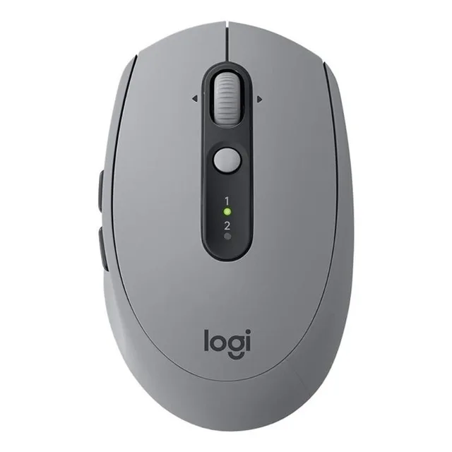 Серый Оригинальная беспроводная мышь logitech M590, 1000 dpi, 7 кнопок, унифицирующая Bluetooth, Двухрежимная компьютерная мышь для ноутбука, беспроводная мышь 2,4g - Цвет: Серый