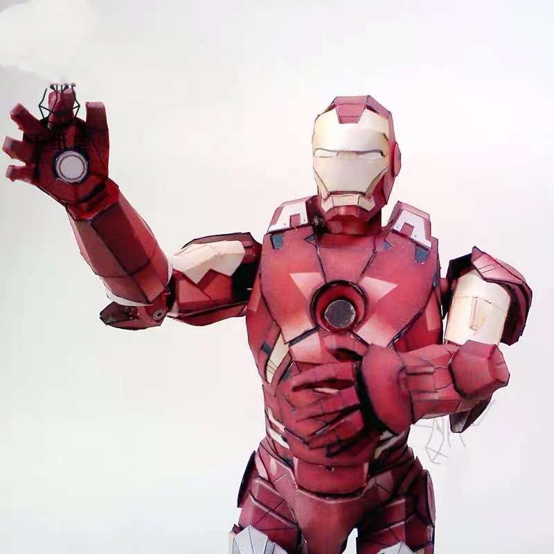 60 см Железный и Стальной человек 3D бумажная модель сделай сам развивающая ручная