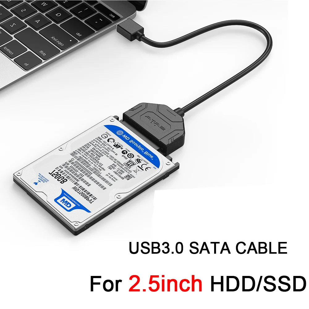 

Адаптер-конвертер ZOMY SATA на USB 3,0, кабель SATA для жестких дисков 2,5 дюйма, SSD/HDD, USB 3,0, трансферный разъем, поддержка UASP 7 + 15pin