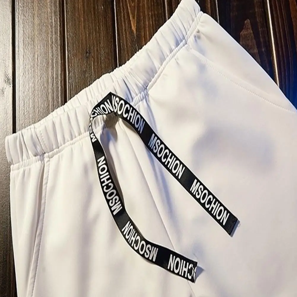 Yfashion Повседневный Спортивный комплект Мужская одежда Удобный спортивный костюм с длинными рукавами пуловер Топ+ повседневные штаны мужская для спортзала кампуса