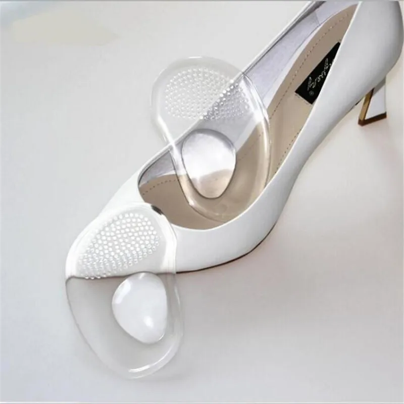 Gel Silicone Forefoot Pad Insoles Inserts Massager Anti-slip For High Heels Woman Shoes Sandals Accessories
