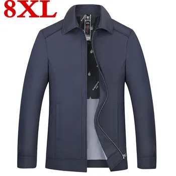 

New Trench Coat Brand Casual Fit Overcoat Jacket Outerwear Male Spring Plus size 8XL 6XL 5XL Men Jacket Coat Fashion