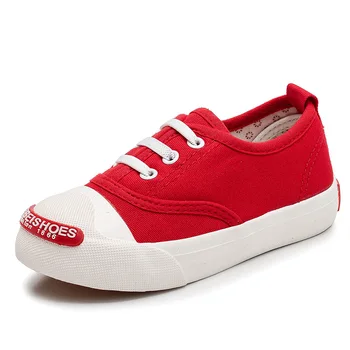 

MXHY Children's Shoes Boys'Canvas Shoes 2019 Spring, Summer and Autumn New Type Girls' Shoes Small White Shoes and Leisure Shoes