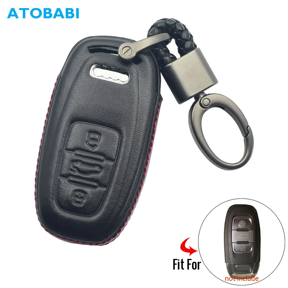 Red Silicone Car Key Fob Case Cover Protector For Audi A4 A5 A6 A7 A8 Q5 NEW 