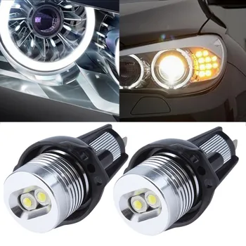 

2Pcs For BMW E90 E91 3 Series 325i 328i 325xi 328xi 330i 06-08 Excellent xenon white LED Angel Eyes Halo Light bulb No Error Hot