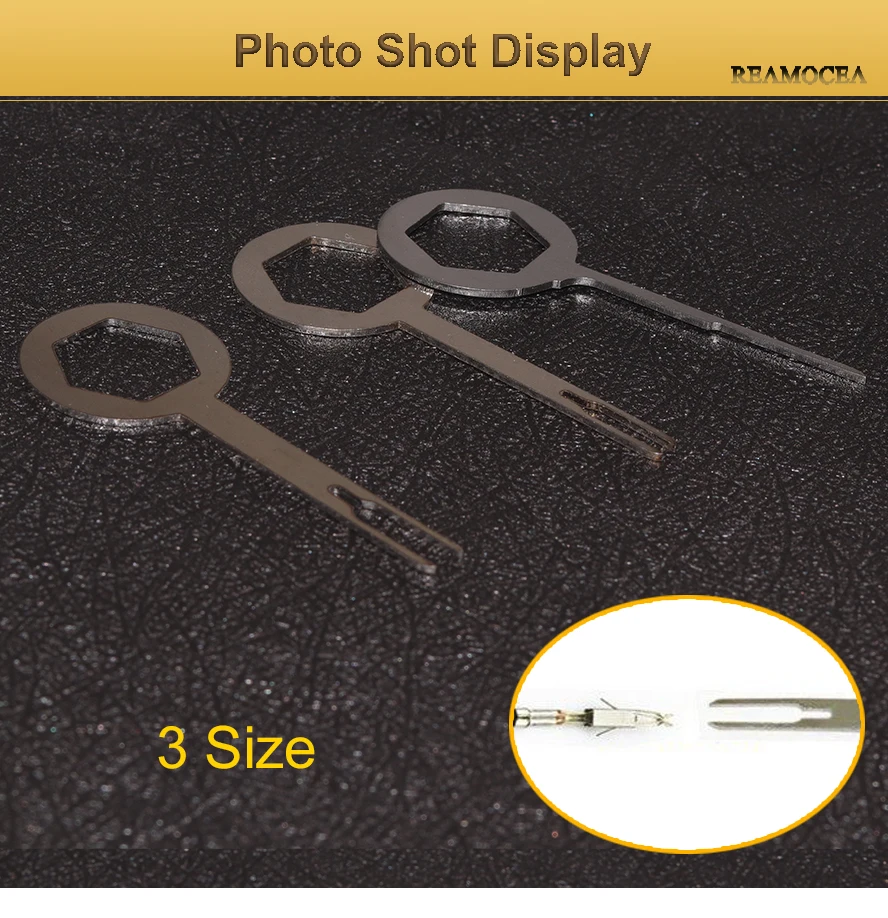 Reamocea 3Pcs Metal Car Terminal Removal Tool Kit Repair Tool Harness Wiring Crimp Pin Connector Extractor Accessories (13)