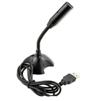 

New Adjustable USB Laptop Microphone Mini Studio Speech Microphone Stand Mic With Holder for Desktop PC High Quality