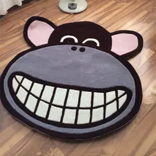 Мультфильм утолщение круговой гостиной, спальни напольный коврик для чаепития коврик на стул и на пол декоративный ковер