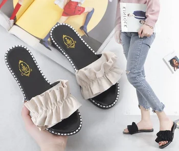 

Women Summer Flip Flops Slipper Shoes Style Sandals Indoor Outdoor Flip-flops Beach Shoes Female Flat Shoe