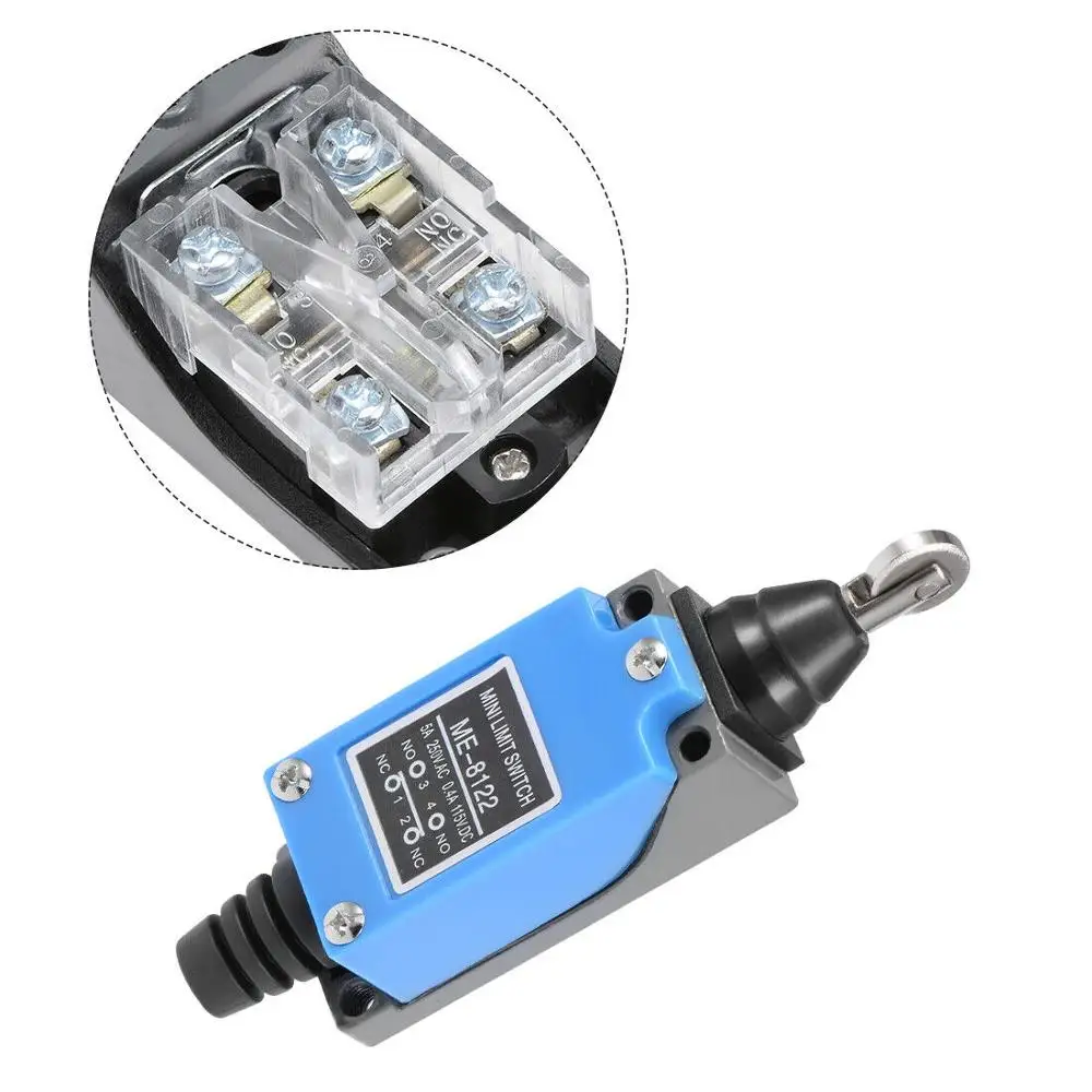 

1pcs ME-8122 NO NC Momentary Parallel Roller Plunger Actuator Limit Switch