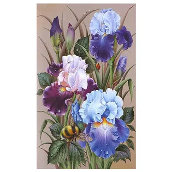 

New Round Diamond Diamond Flower Combination Modern Pattern DIY 5D Full Diamond Cross Stitch Kit Diamond Embroidery Artwork