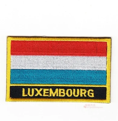 LUXEMBOURG Национальный флаг, флаг, вышивка, нашивка, значок по всему миру, 8*5 см., Республика Корея, Китай - Цвет: LUXEMBOURG