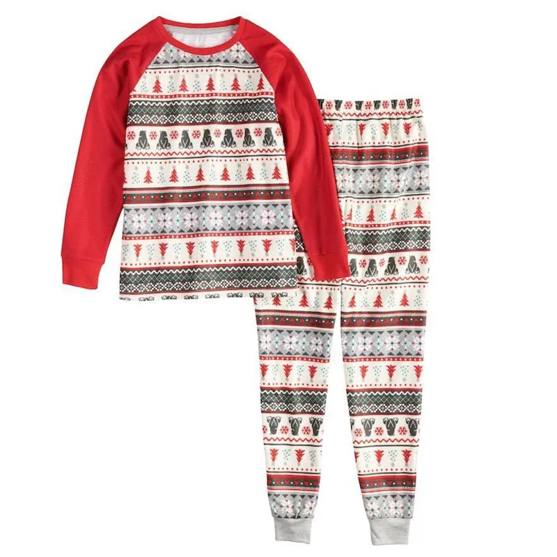 Рождественский семейный пижамный комплект; одинаковые комплекты для всей семьи; одежда для дома; костюм для вечеринки; одежда для сна для взрослых; Хлопковая пижама