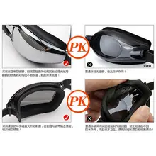 Высокое разрешение водонепроницаемое противотуманные плавательные стекла es Мужские Женские большой ящик для взрослых детей гладкое стекло близорукость со спиртом по Vol