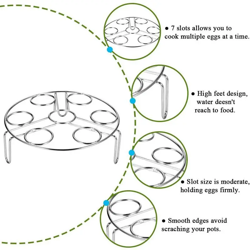 Корзина для пароварки, стойка для пароварки для яиц, аксессуары для пароварки, подставка для овощей, подходит для 5,6, 8 Qt Pressu