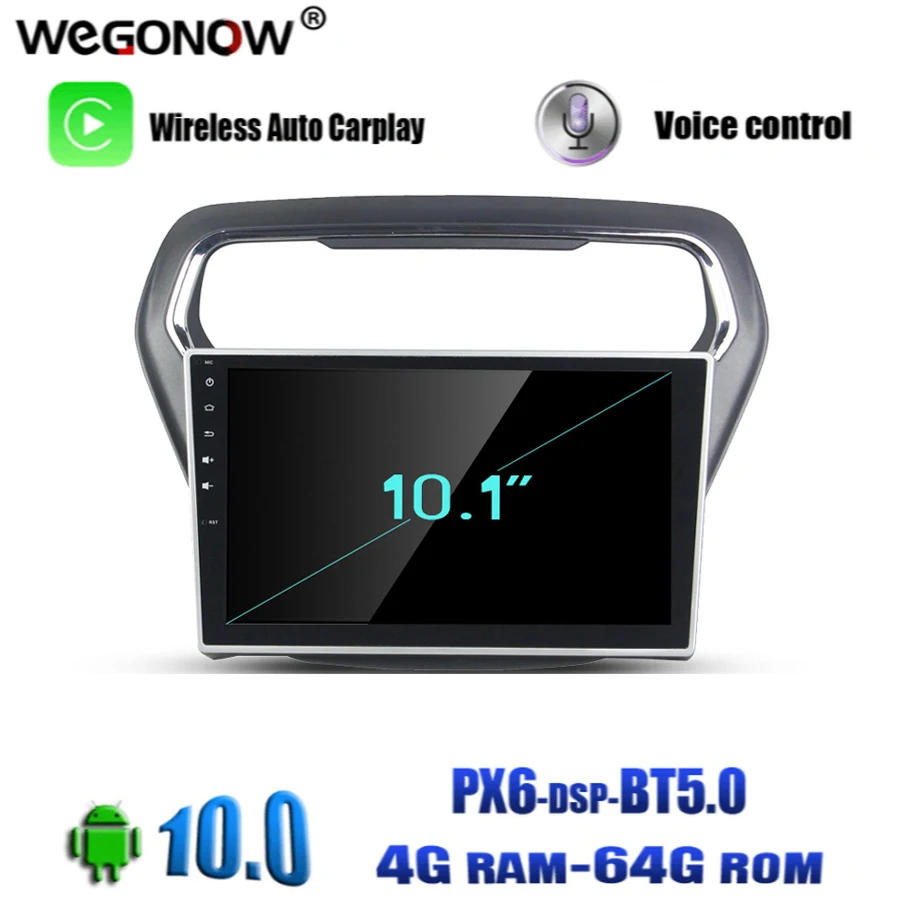 Android 10 для Ford ESCORT 2014 2015 64 Гб ПЗУ 8 ядер автомобильный DVD-плеер GPS Glonass карта RDS радио